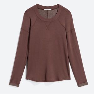 STATESIDE- Kirsta Tunic Sweatshirt. Size small. Burgundy.